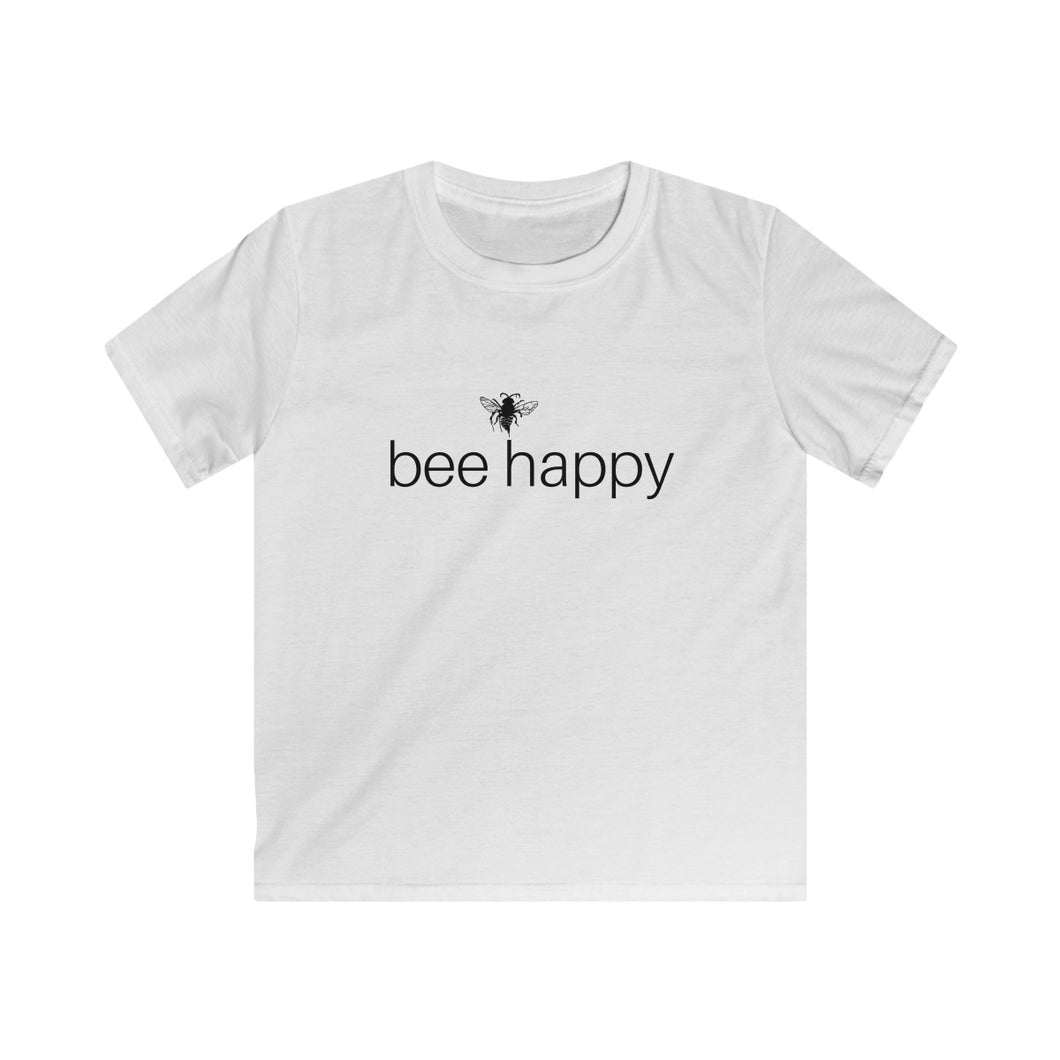 bee happy - Kids Softstyle Tee