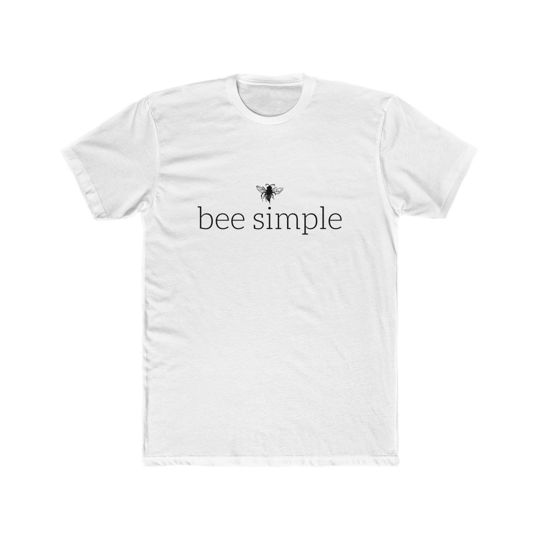 Bee Simple - Men's Cotton Crew Tee