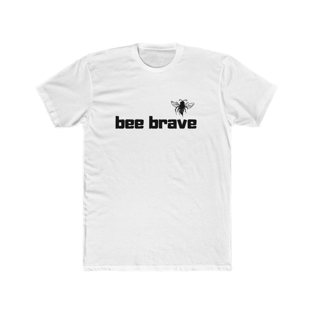 Bee Brave - Men's Cotton Crew Tee