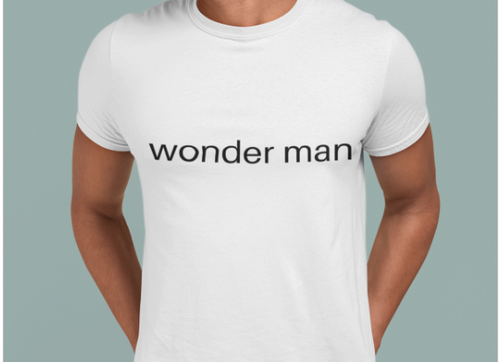 wonder man - Men's Cotton Crew Tee