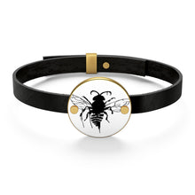 Load image into Gallery viewer, Bee Leather Bracelet