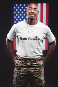 bee brave be brave veteran shirt for man bee human