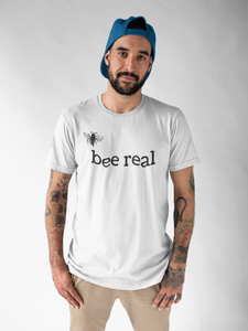 Bee Real - Men's Cotton Crew Tee