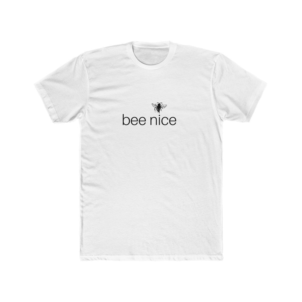 bee human: bee nice - Men's Cotton Crew t-shirt