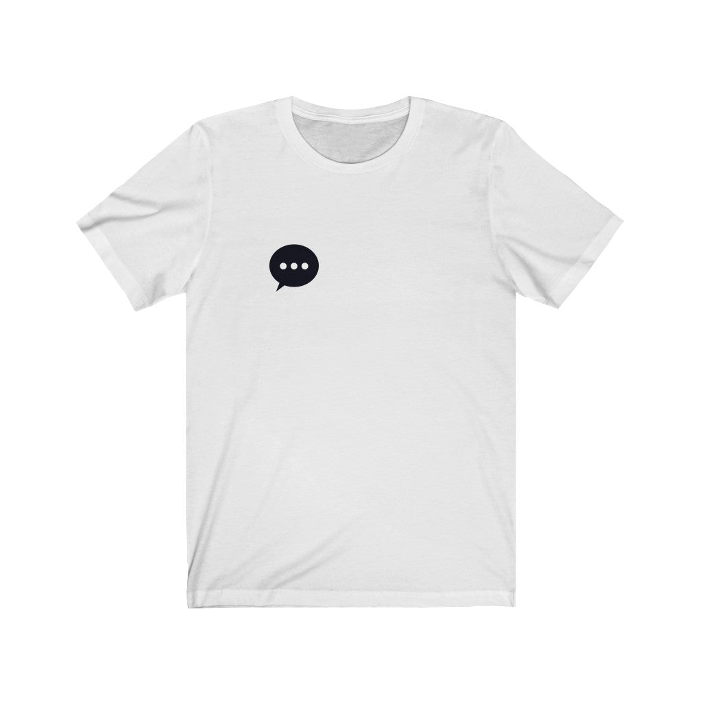 Text Chat White Tee | Digital Collection – Human
