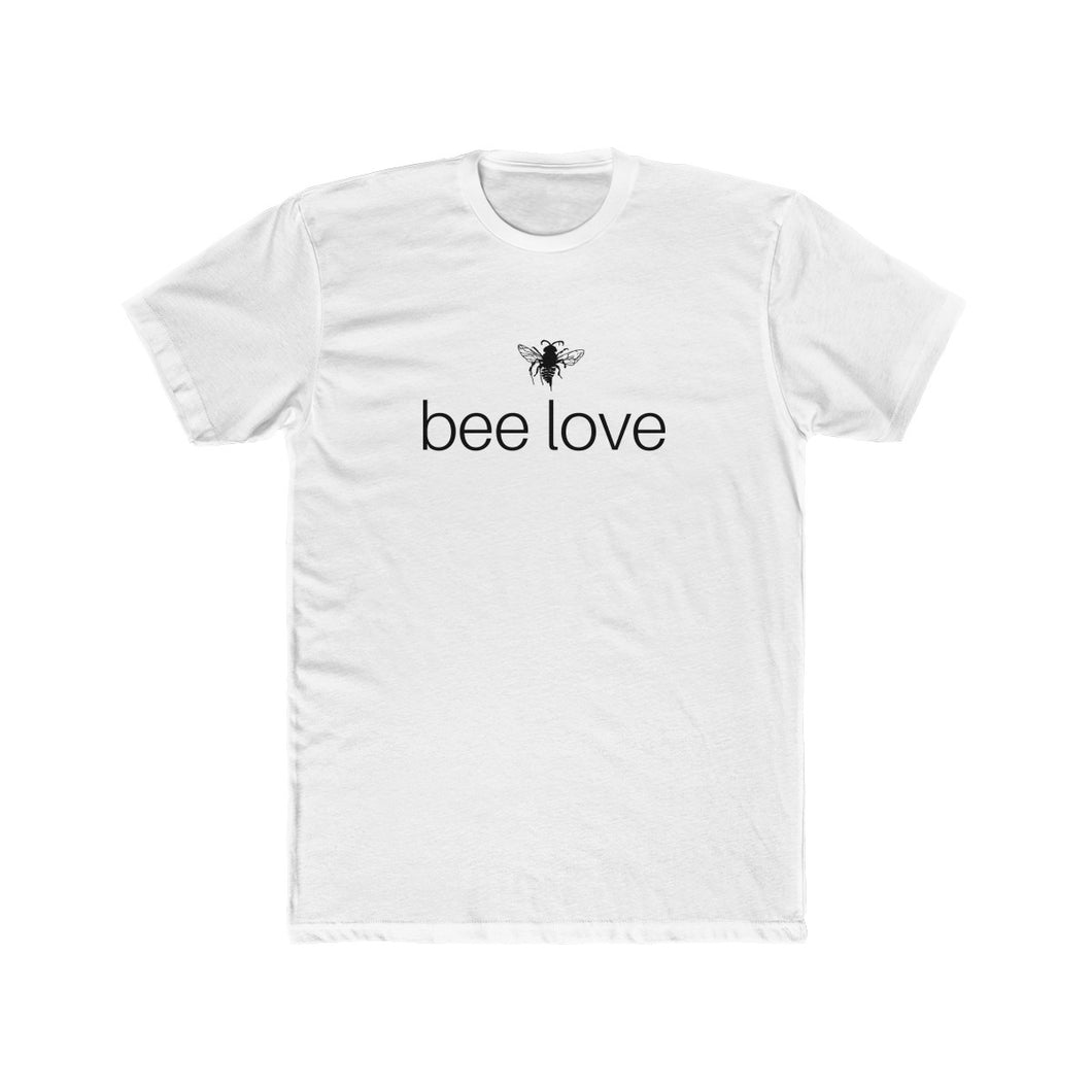 bee human: bee love - men's cotton crew t-shirt