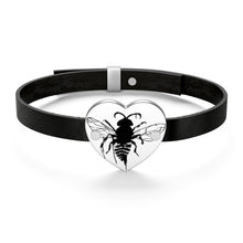 Load image into Gallery viewer, Bee Leather Bracelet